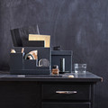 TJENA Desk organiser, black, 18x17 cm