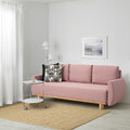 GRUNNARP 3-seat sofa-bed, pink