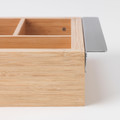 DRAGAN Extendable box, bamboo, 35-51x21 cm