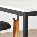 TROTTEN Table, white/anthracite, 80x80 cm