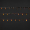 LED Lighting Chain 120 LED 7.1 m, outdoor, transparent, warm white