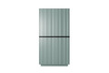 Wardrobe Nicole 100 cm, sage, black handles