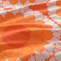 KRANSMALVA Duvet cover and pillowcase, orange, 150x200/50x60 cm