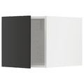 METOD Top cabinet, white/Nickebo matt anthracite, 40x40 cm