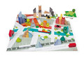 Janod Wooden blocks with puzzle Kubix City 60 elements 3+