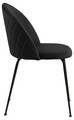 Upholstered Chair Louise, black