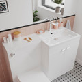 GoodHome Bathroom Storage Container Koros, powder pink