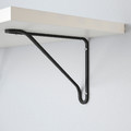 BERGSHULT / FÖRLÄGGARE Wall shelf, black/white, 120x30 cm