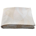 KRUSTISTEL Tablecloth, patterned/white light beige, 145x240 cm