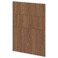 METOD 3 fronts for dishwasher, Tistorp brown walnut effect, 60 cm