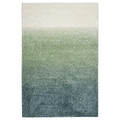 HOTELLRUM Rug, high pile, blue/green white, 133x195 cm