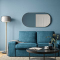 LINDBYN Mirror, gold-colour, 60x120 cm