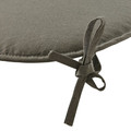 Outdoor Seat Cushion Chair Pad, round, grey