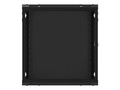 Lanberg Wall-mounted Rack 19" 12U 600X450mm, black