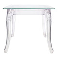 Table Ghost 80x80cm, square, transparent