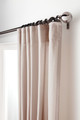 GoodHome Set for Hanging Curtains, black