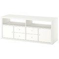 KALLAX TV storage combination, white, 147x39x60 cm