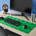 BLÅSKATA Gaming mouse pad, green/patterned, 40x80 cm