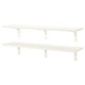 BERGSHULT / RAMSHULT Wall shelf combination, white, 120x30 cm