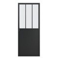 GoodHome Industrial Sliding Internal Door 80, black