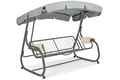 Garden Swing with Cushions BLANCA, grey