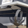 MITTZON Desk sit/stand, electric white/black, 140x80 cm