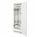 METOD / MAXIMERA High cabinet with cleaning interior, white/Stensund white, 60x60x200 cm