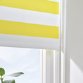 FRIDANS Block-out roller blind, white yellow/striped, 80x195 cm