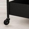 NISSAFORS Trolley, black, 50.5x30x83 cm