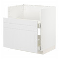 METOD / MAXIMERA Bc f BREDSJÖN sink/2 fronts/2 drws, white/Stensund white, 80x60 cm