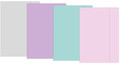 Paper Folder with Elastic Band A4 Pastel 10-pack, assorted colours