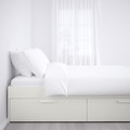 BRIMNES Bed frame with storage, white, 180x200 cm