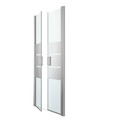 GoodHome Shower Door Double Beloya 90 cm, chrome/mirror glass