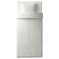 NATTJASMIN Quilt cover and pillowcase, white, 200x150 cm/50x60 cm