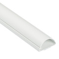 Cable Cover Strip D-line 50x25x1000 mm, semi-circular, white