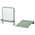 RELATERA Writing board+whiteboard, set of 2, light grey-green