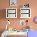 TROFAST Wall storage, white/white, 34x21x30 cm