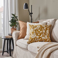 IDALINNEA Cushion cover, yellow-brown, 50x50 cm