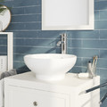 GoodHome Bathroom Countertop Perma 80 x 45 cm, white