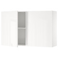 KNOXHULT Wall cabinet with doors, high-gloss white, 120x75 cm