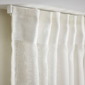 HÄLLEBRÄCKA Sheer curtains, 1 pair, white, 145x300 cm