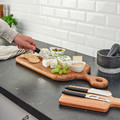 SKÄRLÅNGA Cheese knife set of 3, stainless steel/black