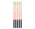 Candles Twist Ombre 5pcs, gold/pink