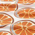 TORVFLY Tea towel, patterned, orange, 45x60 cm