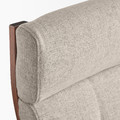 POÄNG Armchair, brown/Gunnared beige