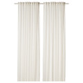 DYTÅG Curtains, 1 pair, white, 145x300 cm