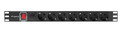 Lanberg Power Strip Rack PDU 1U 7x Schuko 2m 10A, black