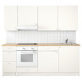 KNOXHULT Kitchen, white, 220x61x220 cm