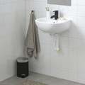 SKATSJÖN Wash-basin w water trap/mixer tap, white/Saljen tap, 45x35 cm