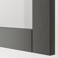 BESTÅ Storage combination w doors/drawers, dark grey Lappviken/Stubbarp/Sindvik dark grey, 120x42x213 cm